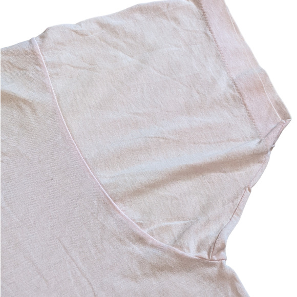 Vintage Single Stitch T Shirt Asheville Greek Festival Light Pink Worn Size L - Picture 6 of 10